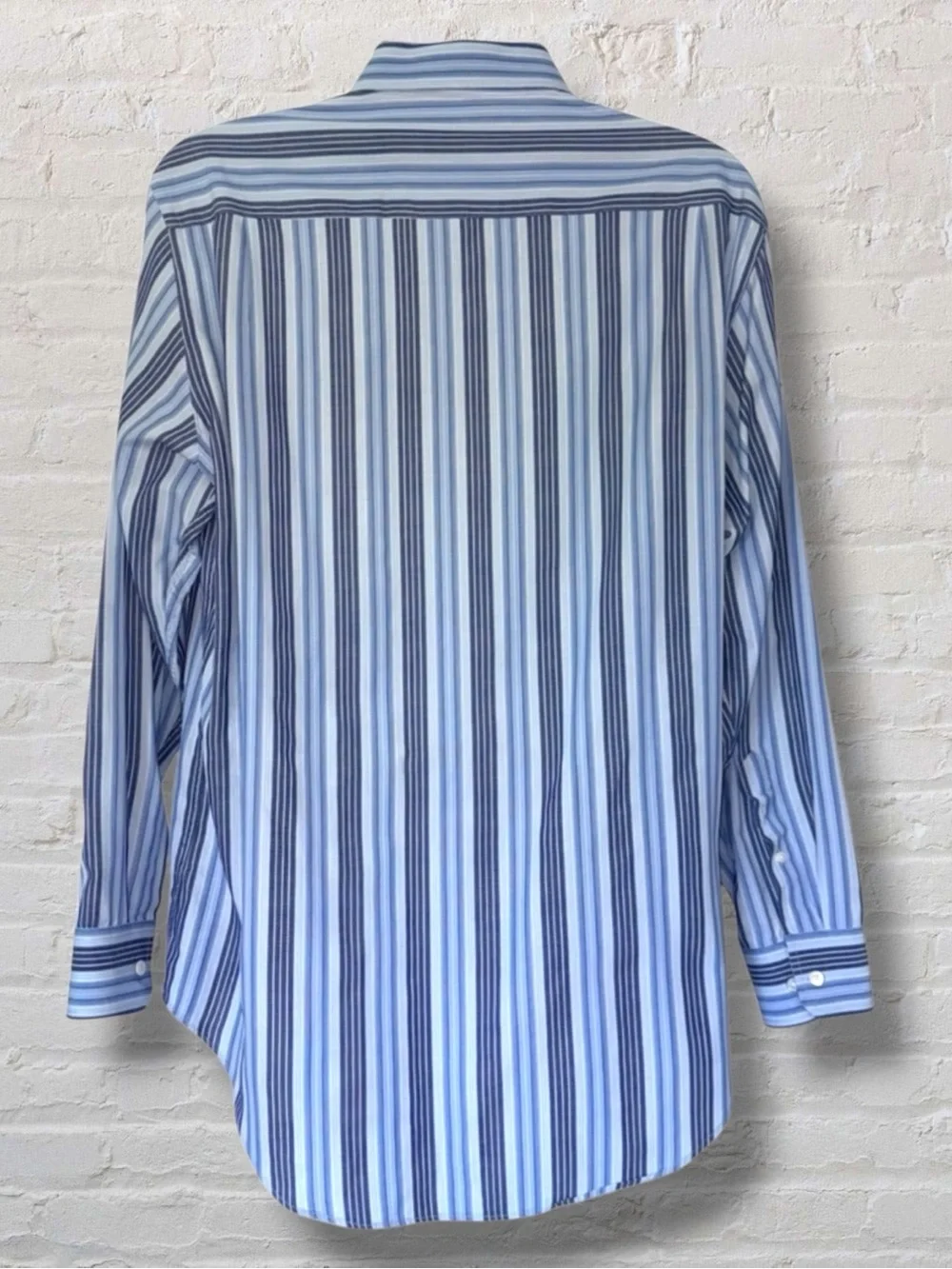 Banana Republic Men’s XL Button-Down Shirt Blue Stripe Long Sleeve Classic Fit